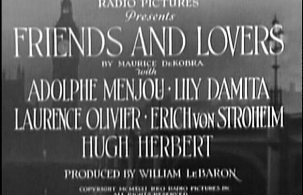 Friends and Lovers (1931)